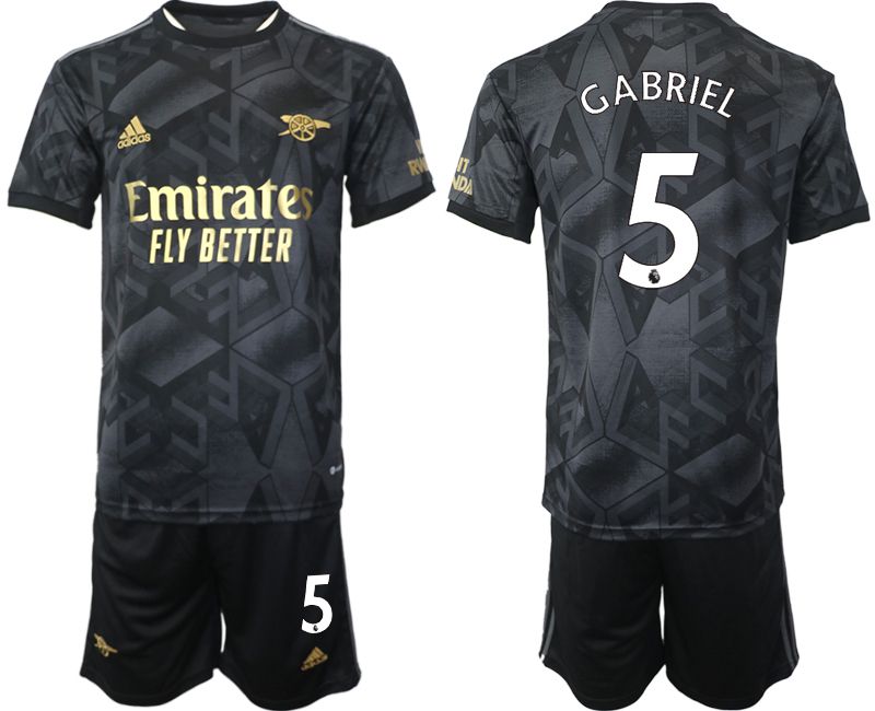 Men 2022-2023 Club Arsenal away black #5 Soccer Jersey